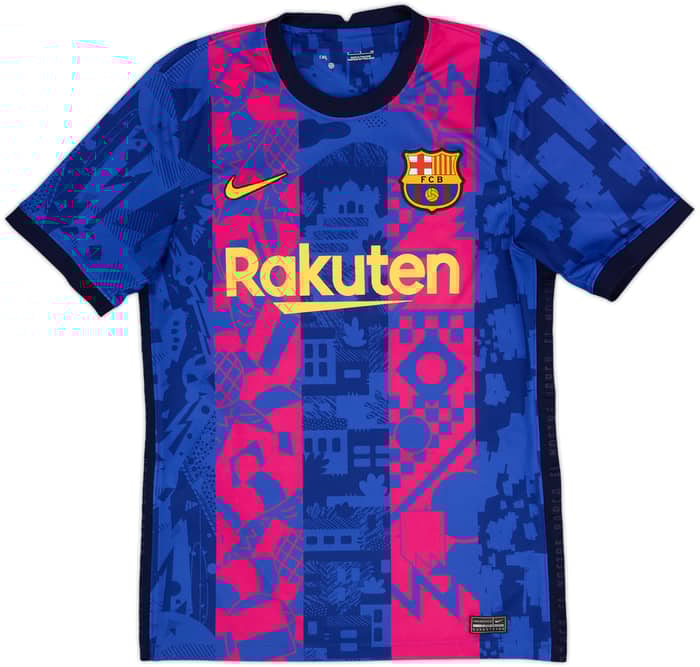 2021-22 Barcelona Third Shirt Gavi #30 - 9/10 - (S)