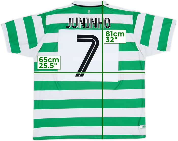 2004-05 Celtic Home Shirt Juninho #7 - 7/10 - (3XL)