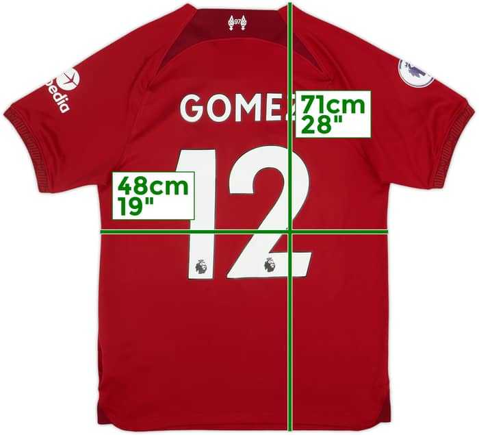 2022-23 Liverpool Home Shirt Gomez #12 - 8/10 - (S)