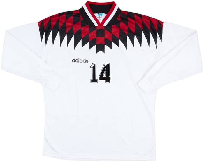 1994-96 adidas Template L/S Shirt #14 (Georgia) - 6/10 - (XL)