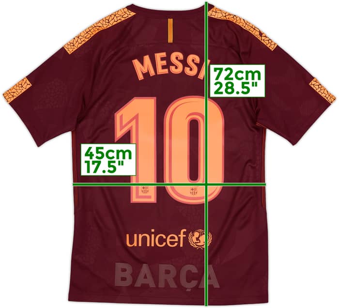 2017-18 Barcelona Third Shirt Messi #10 - 8/10 - (S)