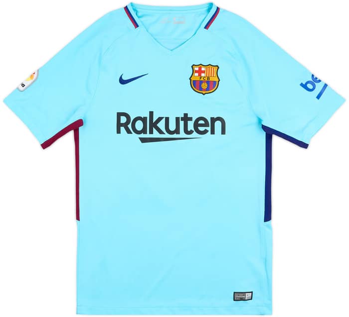 2017-18 Barcelona Away Shirt Suarez #9 - 9/10 - (S)