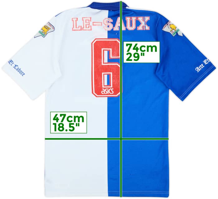 1994-95 Blackburn Home Shirt Le Saux #6 - 6/10 - (S)