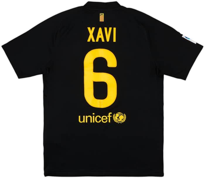 2011-12 Barcelona Away Shirt Xavi #6 - 7/10 - (M)