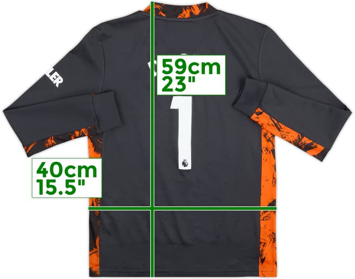 2020-21 Manchester United GK Shirt De Gea #1 - 5/10 - (M.Boys)