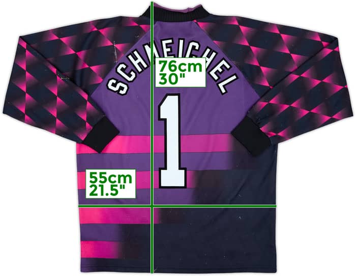 1996-97 Manchester United GK Shirt Schmeichel #1 - 6/10 - (M)