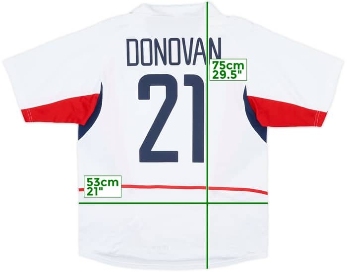 2002-03 USA Home Shirt Donovan #21 - 8/10 - (M)