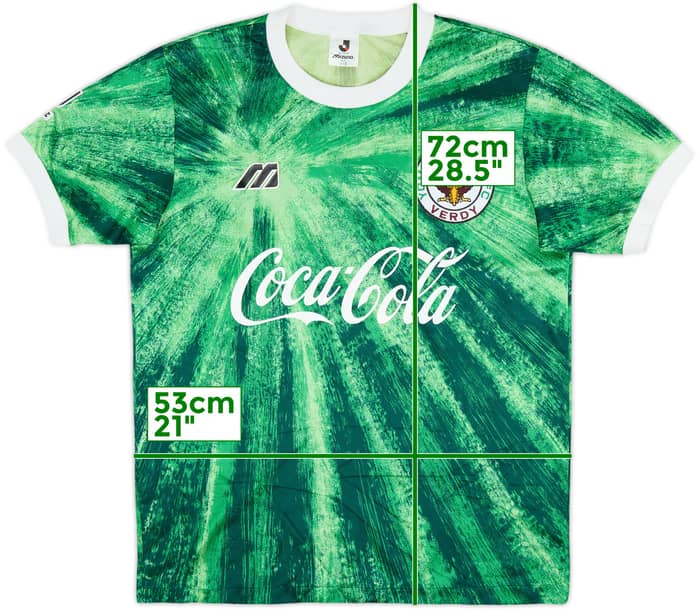 1993-95 Verdy Kawasaki Camiseta Local - 9/10 - (L)