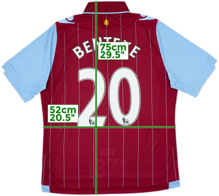 2014-15 Aston Villa Home Shirt Benteke #20 - 10/10 - (XL.Boys)