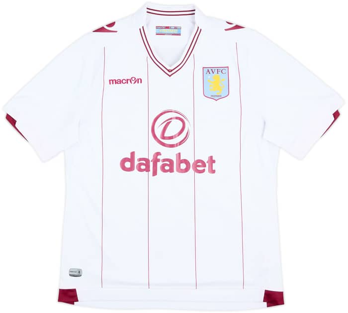 2014-15 Aston Villa Away Shirt Grealish #40 - 9/10 - (XL.Boys)