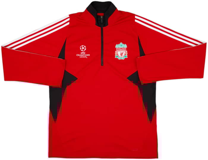 2007-08 Liverpool adidas CL 1/4 Zip Drill Top - 7/10 - (L)