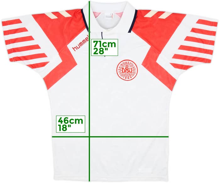 Camiseta de visitante de Denmark 1992-94 - 7/10 - (L)
