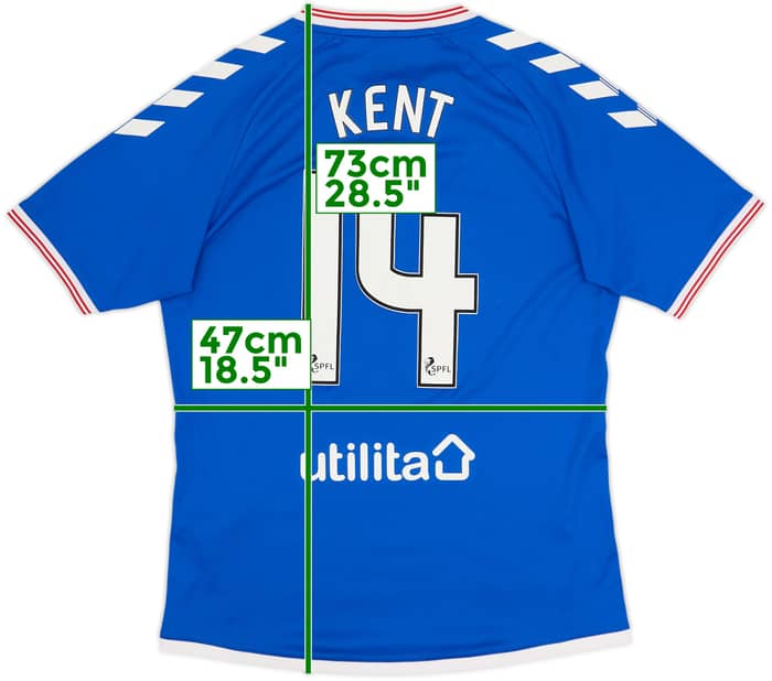 2019-20 Rangers Home Shirt Kent #14 - 8/10 - (M)