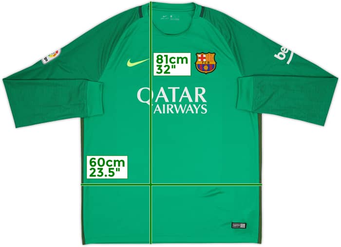 2016-17 Barcelona GK Shirt - 10/10 - (XL)