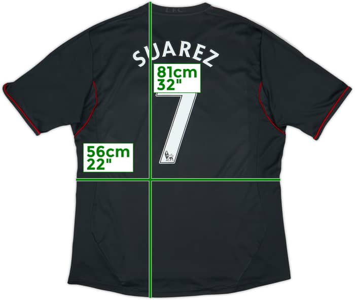 2011-12 Liverpool Away Shirt Suarez #7 - 5/10 - (XXL)