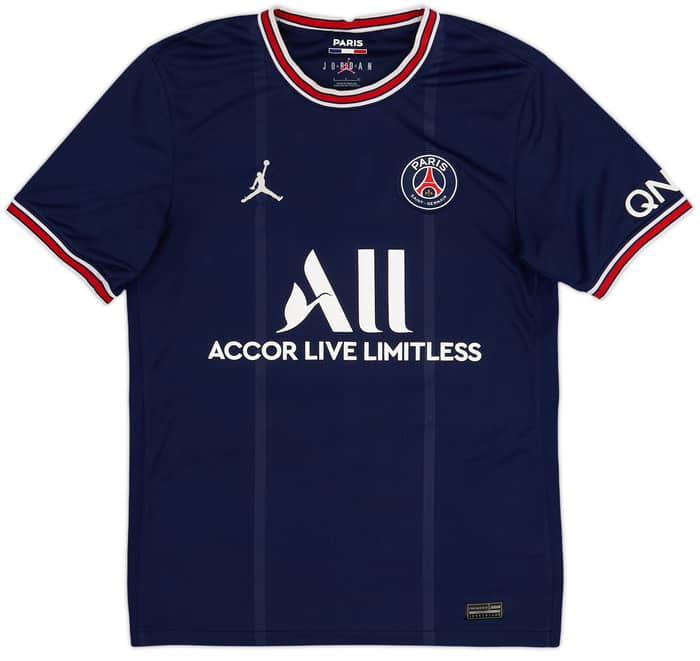 2021-22 Paris Saint-Germain Home Shirt Mbappe #7 - 9/10 - (S)