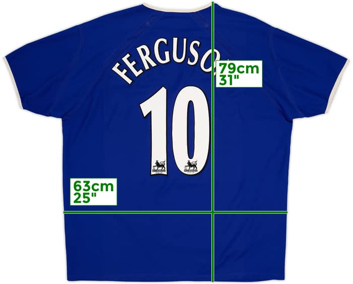 2003-04 Everton Home Shirt Ferguson #10 - 8/10 - (XL)