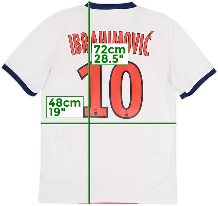 Camiseta de visitante del Paris Saint-Germain 2013-14 Ibrahimovic #10 - 6/10 - (S)