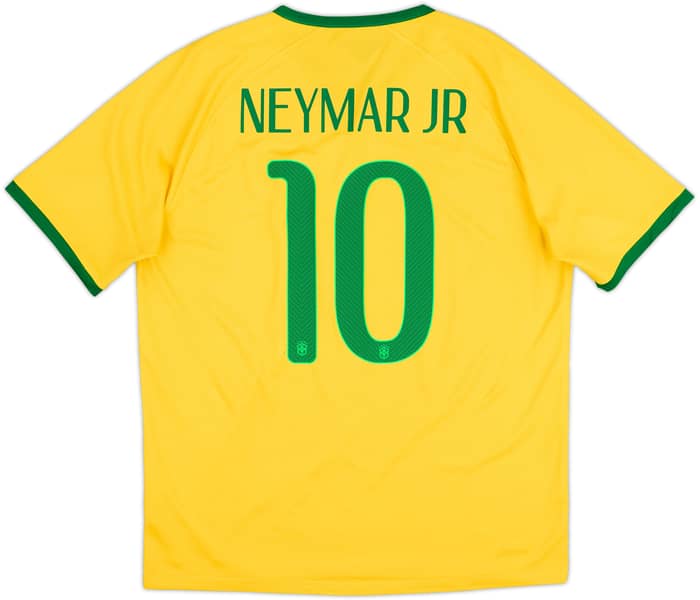 2014-15 Brazil Home Shirt Neymar Jr #10 - 5/10 - (L)