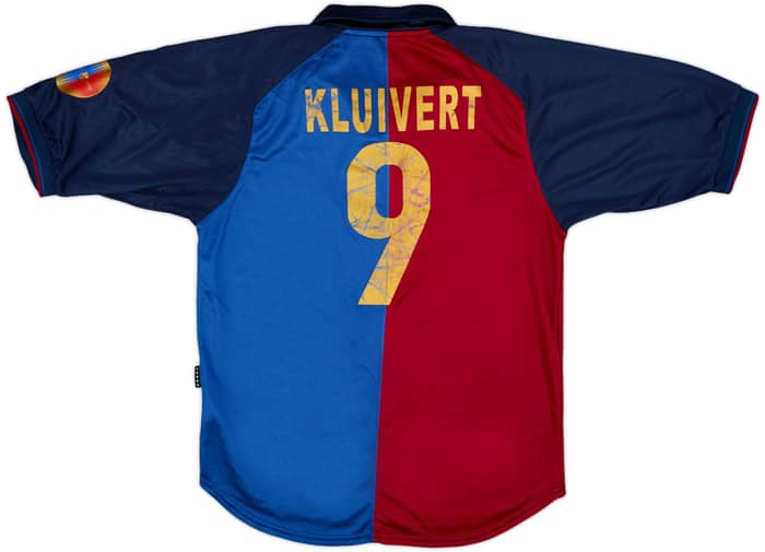 Camiseta de local del centenario del Barcelona 1999-00 Kluivert #9 - 5/10 - (S)