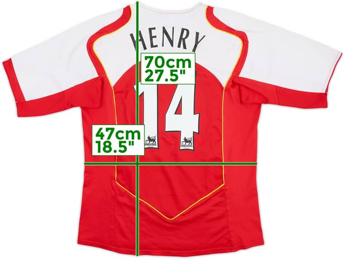 2004-05 Arsenal Camiseta Local Henry #14 - 7/10 - (M)