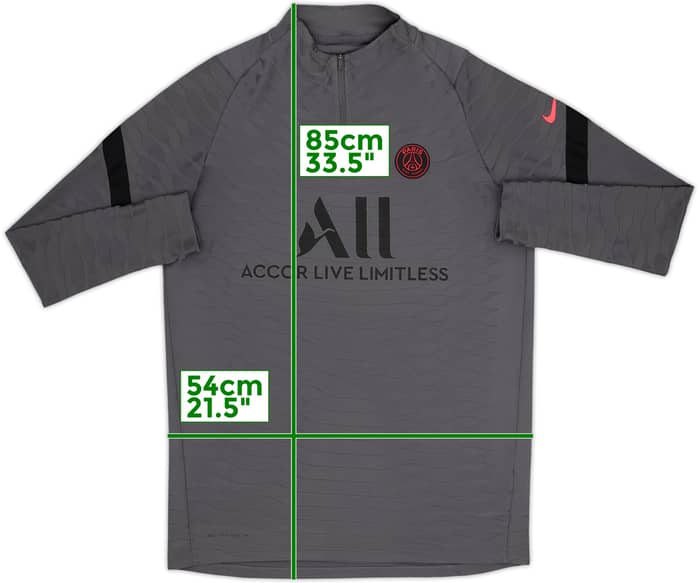 2021-22 Paris Saint-Germain Nike Dri-Fit ADV 1/4 Zip Top de entrenamiento - 10/10 - (L)