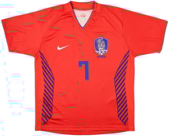 Camiseta de local de Corea del Sur 2006-08 Ji Sung #7 - 8/10 - (S)