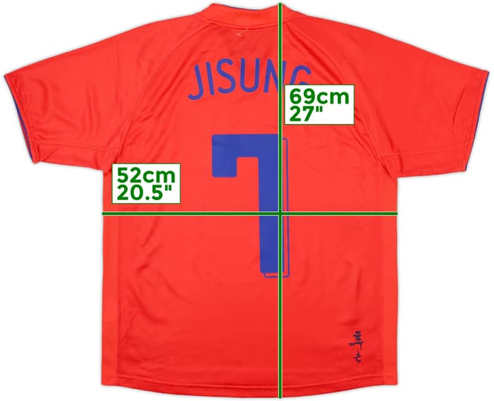 Camiseta de local de Corea del Sur 2006-08 Ji Sung #7 - 8/10 - (S)
