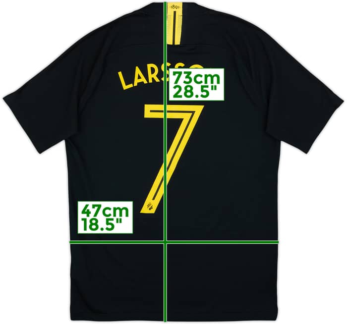 2019 AIK Player Issue Home Shirt Larsson #7 - 8/10 - (M)