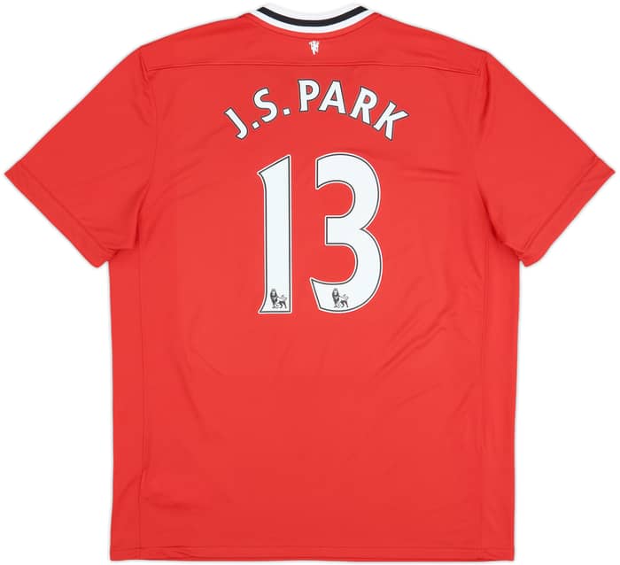 2011-12 Manchester United Home Shirt J.S.Park #13 - 10/10 - (XL)