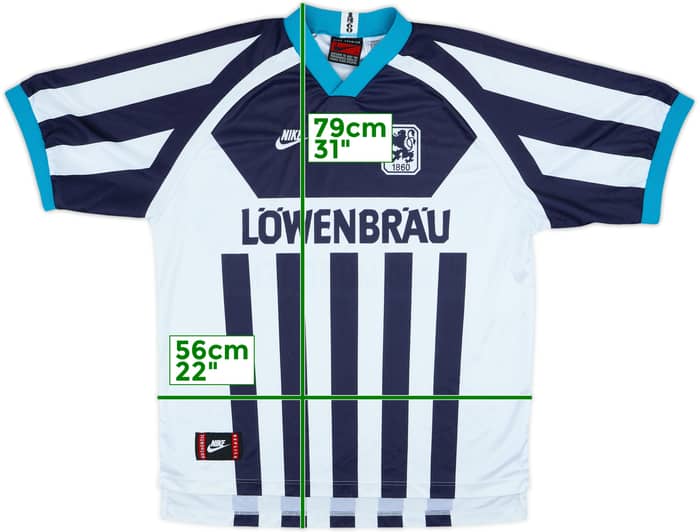 Camiseta de visitante de 1860 Munich 1995-96 - 8/10 - (XL)