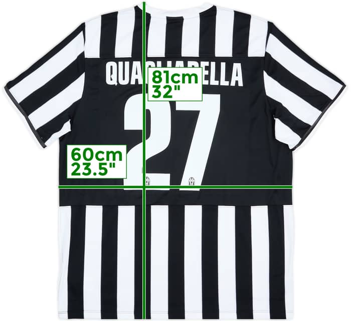 Camiseta de local de la Juventus 2013-14 Quagliarella #27 - 9/10 - (XXL)