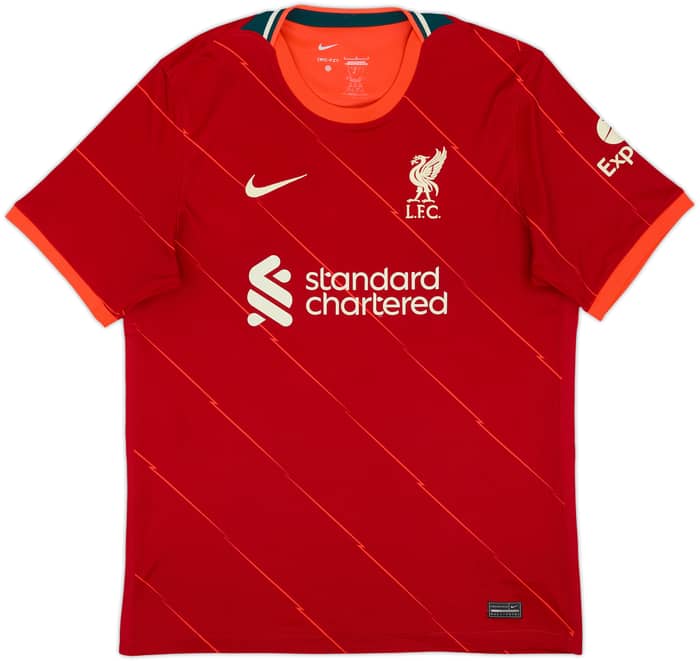 2021-22 Liverpool Home Shirt M.Salah #11 - 7/10 - (L)