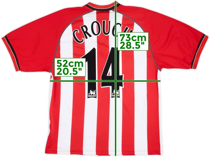 Camiseta de local del Southampton 2003-05 Crouch #14 - 8/10 - (M)