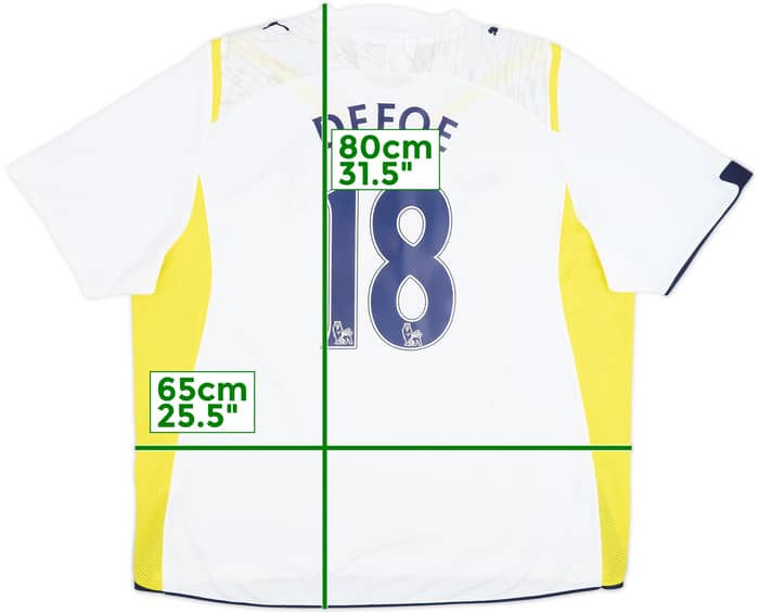 2009-10 Tottenham Home Shirt Defoe #18 - 6/10 - (XXL)