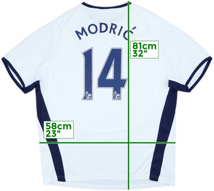 2008-09 Tottenham Camiseta Local Modric #14 - 9/10 - (XL)