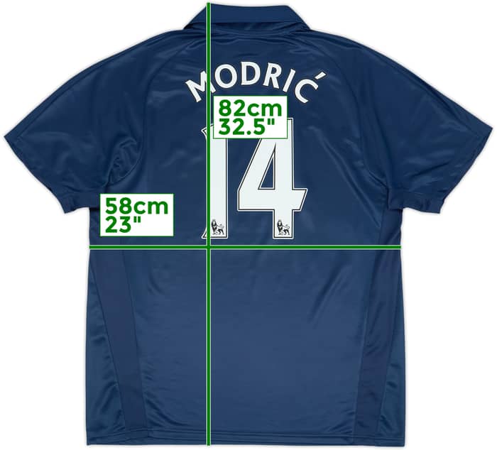 2007-08 Tottenham Away Shirt Modric #14 - 8/10 - (XL)