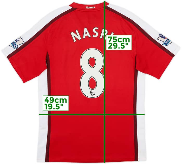 Camiseta de local del Arsenal 2008-10 Nasri #8 - 8/10 - (S)