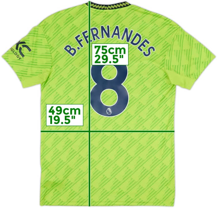 2022-23 Manchester United Tercera Camiseta B.Fernandes #8 - 8/10 - (M)