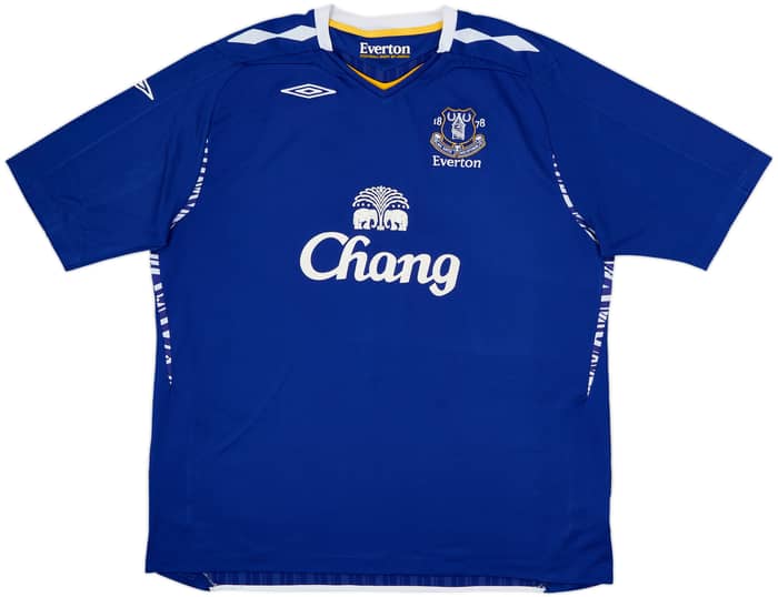Camiseta de local del Everton 2007-08 Gravesen #10 - 7/10 - (XXL)