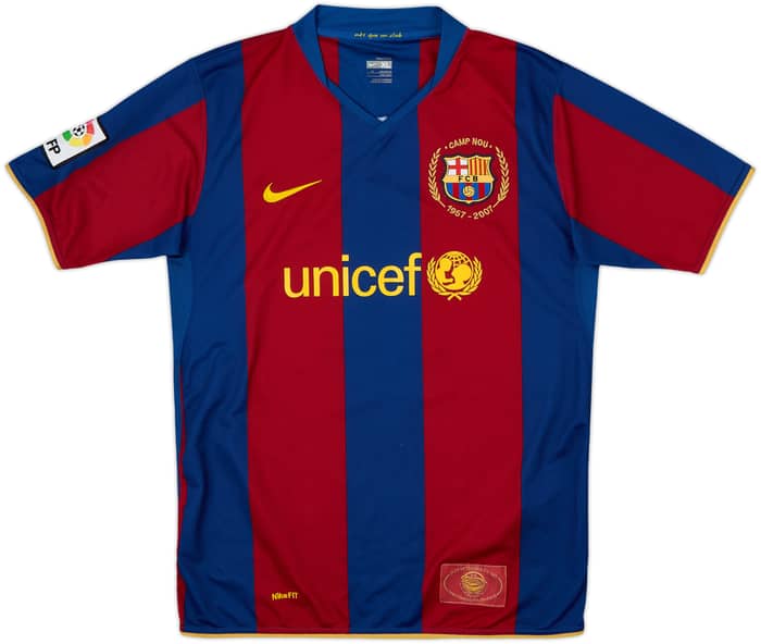 Camiseta de local del Barcelona 2007-08 Messi #19 - 6/10 - (XL.Niños)