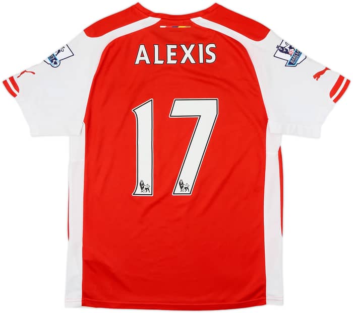 Camiseta de local del Arsenal 2014-15 Alexis #17 - 6/10 - (M)