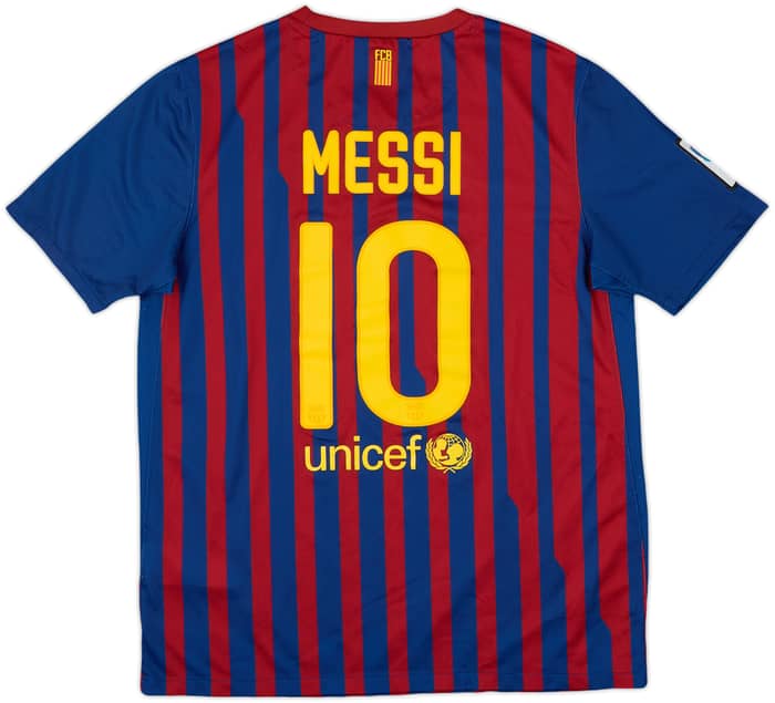 2011-12 Barcelona Home Shirt Messi #10 - 9/10 - (XL.Boys)