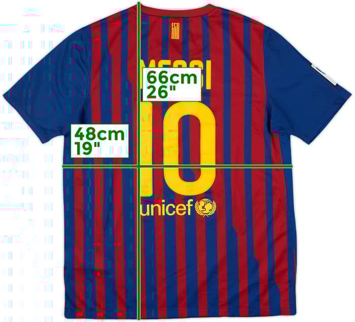 2011-12 Barcelona Home Shirt Messi #10 - 9/10 - (XL.Boys)