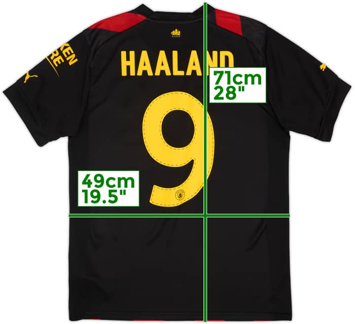 2022-23 Manchester City Camiseta de Visitante Haaland #9 - 8/10 - (M)