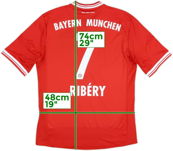 Camiseta de local del Bayern Munich 2013-14 Ribery #7 - 7/10 - (M)