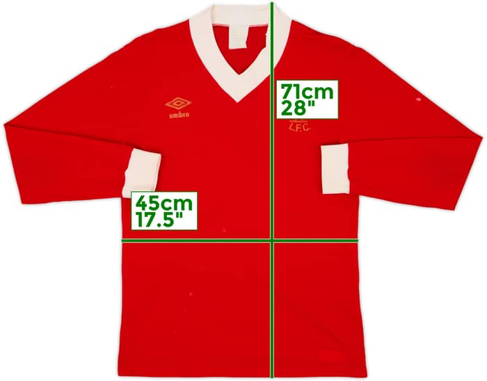 1976-79 Liverpool Home L/S Shirt - 6/10 - (M)