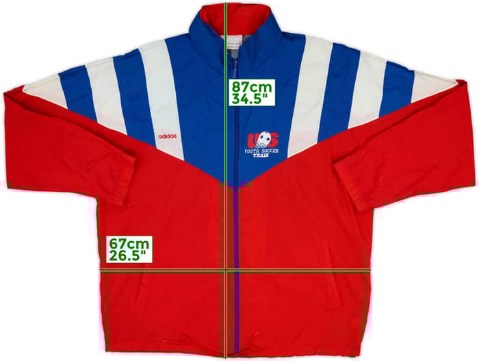 1994 USA Youth Soccer Team adidas Track Jacket - 6/10 - (XL)