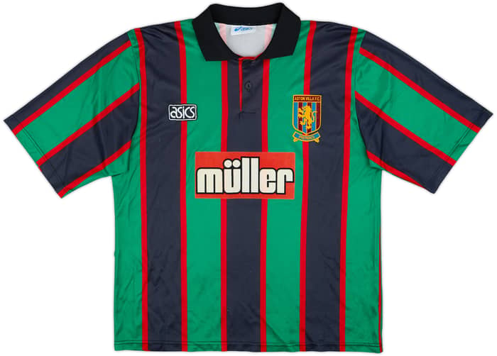 1993-95 Aston Villa Away Shirt McGrath #5 - 7/10 - (L)