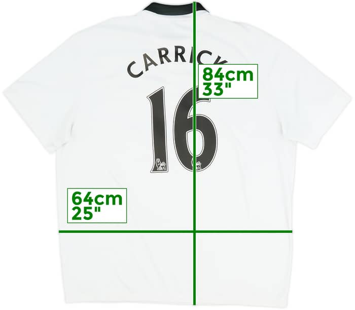 2014-15 Manchester United Away Shirt Carrick #16 - 6/10 - (XXL)